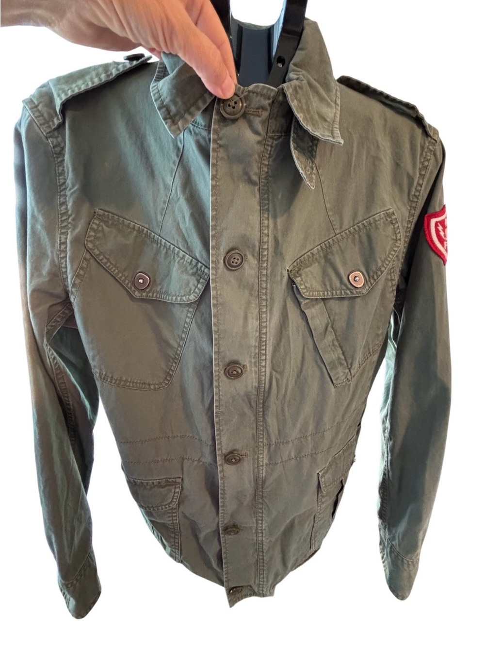 Vintage Ralph Lauren Rugby Brand Olive Green Utility Jacket- Small
